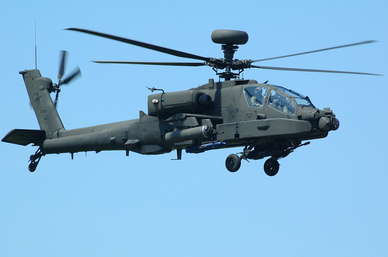 apache, helicopter, military