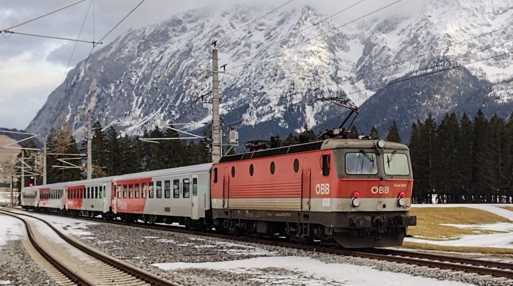 ÖBB Intercity-Ersatzgarnitur in Bad Mitterndorf