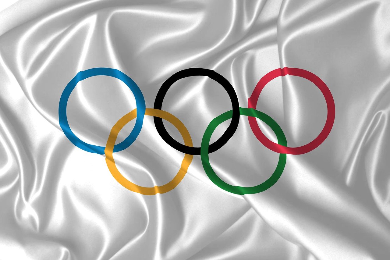 olympic games, flag, symbol