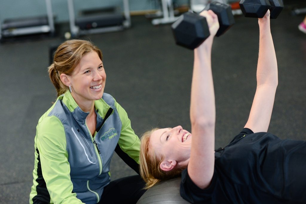 woman, gym, person