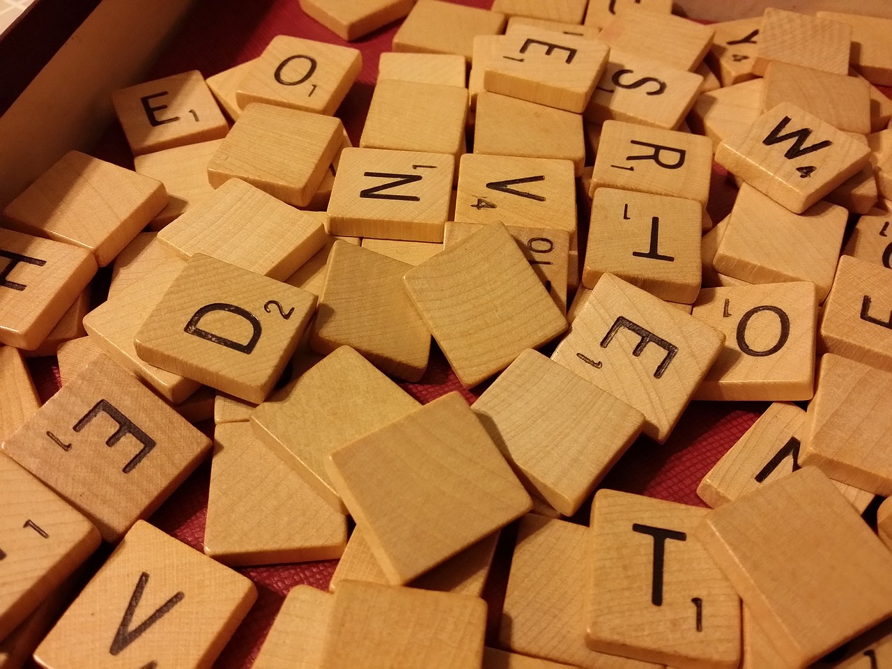 scrabble, game, board game