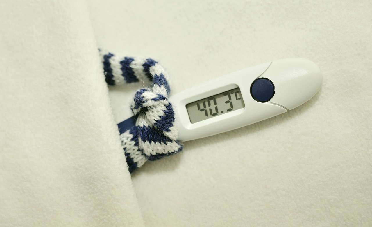 fever, clinical thermometer, temperature