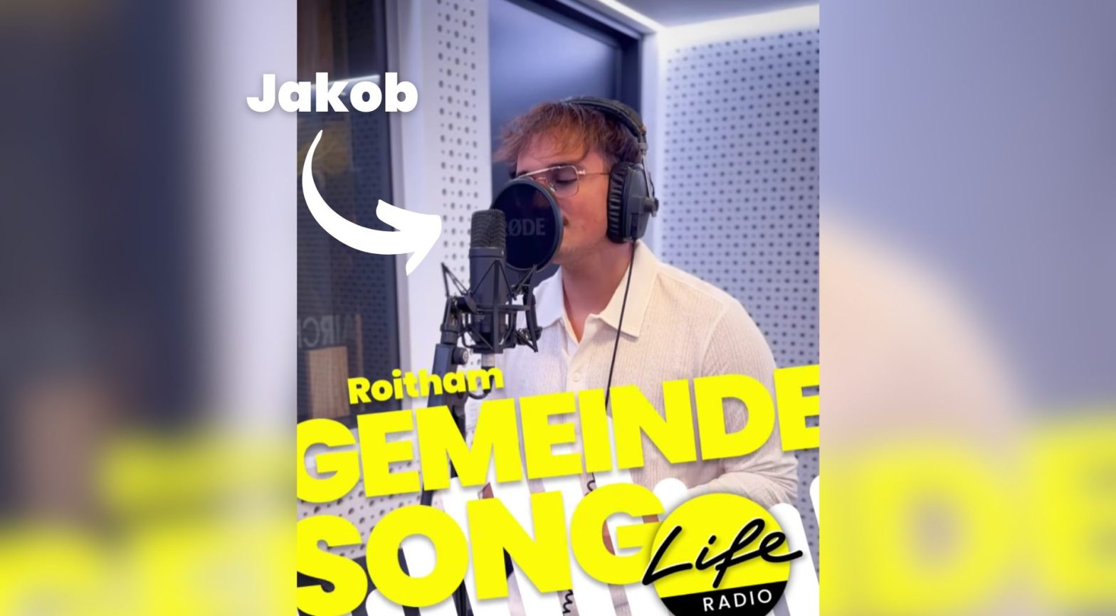 Jakob aus Roitham singt den Life Radio Gemeindesong für Roitham selbst!