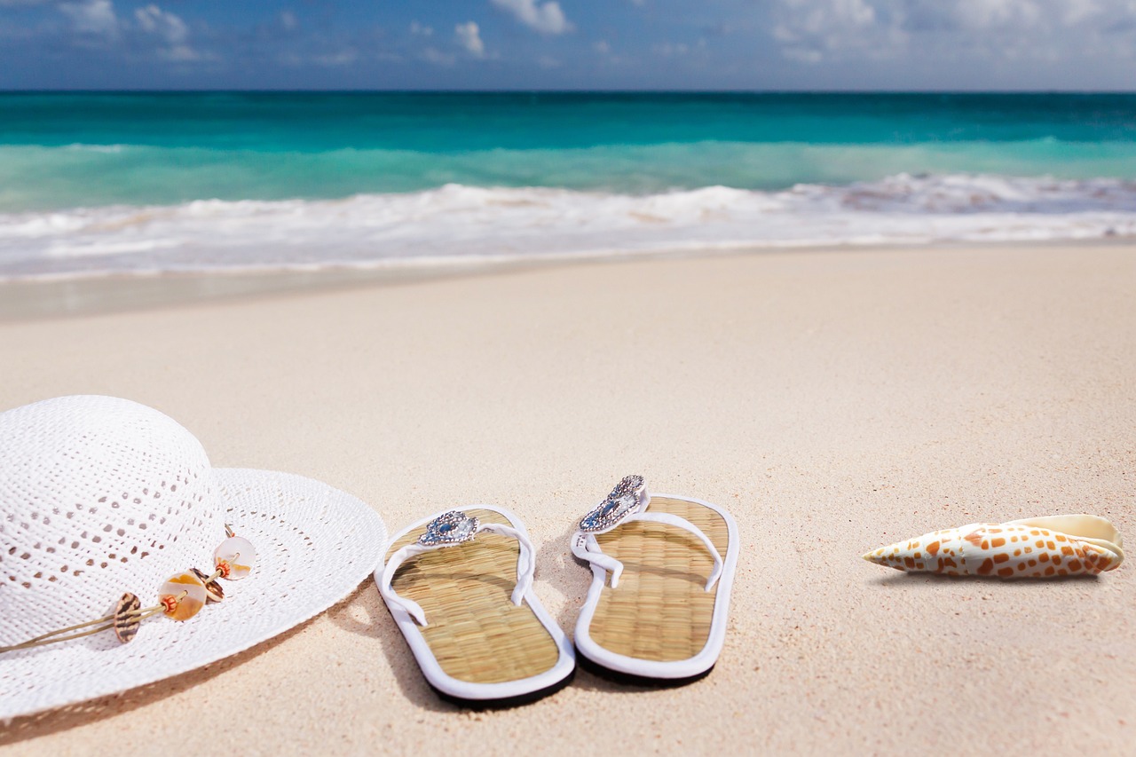 Strand, hut, beach, sand, sea, nature, sandy beach, vacations, caribbean, coast, summer, coneflower, flip-flop, shell, beach, beach, beach, beach, beach, summer, summer, summer