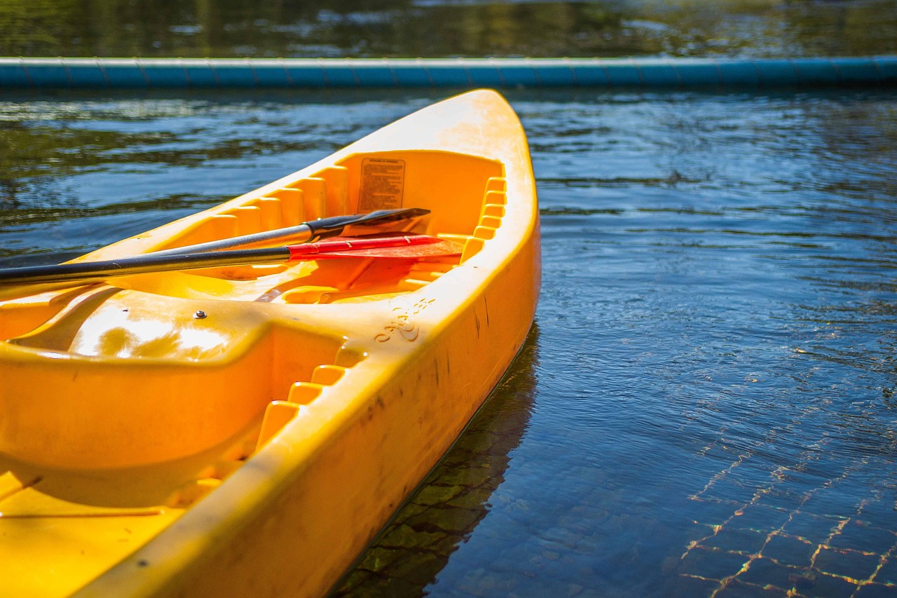 kayak, boat, river
