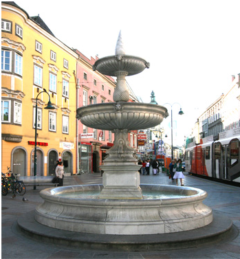 Taubenmarktbrunnen - Archiv der Stadt Linz